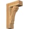 Ekena Millwork Merced Block Rough Sawn Bracket w/ Offset Brace, Western Red Cedar, 8"W x 22"D x 34"H BKT0806X22X34MRC05RWR - alternate 1